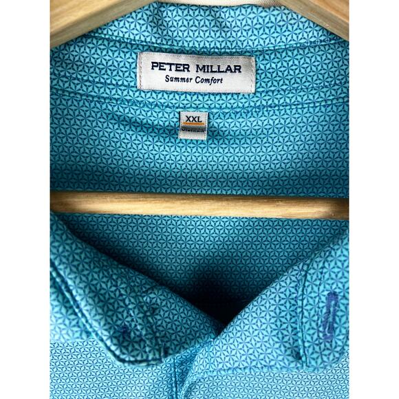 Peter Millar Men's Size XXL Polo Golf Shirt Casual Collared Short Sleeve - Picture 2 of 9